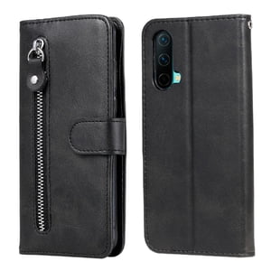 Gangxun - Funda Con Cremallera Para Oneplus Nord Ce 5G, Carcasa Cartera De Cuero Pu Con Soporte Y Tarjetero