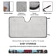 thumbnail image 2 of Sr. Birchum Parasol para Parabrisas Delantero Protector Plegable, Visera Solar para Auto Bloquea Rayos UV Mantiene tu Vehículo Fresco 130cm*70cm, 2 of 6