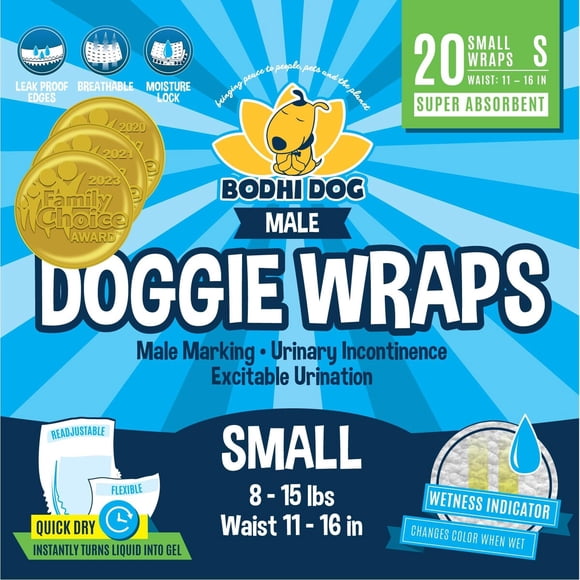 Bodhi Dog pañales desechables para perros machos, superabsorbentes, talla pequeña