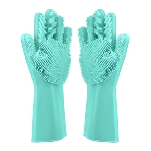 Genérico - Pack 2 Guantes Limpieza Silicona Multiuso Mágicos Lavar Loza