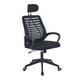 thumbnail image 2 of Silla De Oficina Mesh Con Cabezal Negra Midtown, 2 of 4
