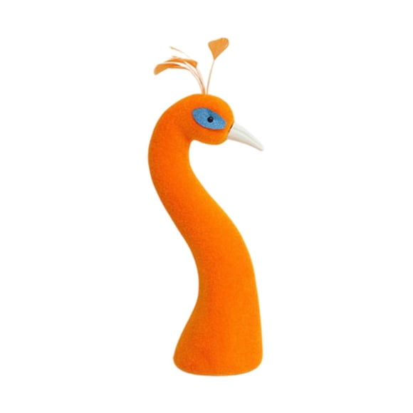 Cabeza De Maniquí De Pavo Real, Arreglo Floral, Decoración Del Hogar Para Fiesta De Bodas, Color Naranja