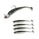 thumbnail image 5 of Cebos de pesca con anzuelo, suministros de pesca de silicona, Señuelos de pesca artificiales para salmón, trucha, leucomas, pececillos, bagre Negro, 5 of 5