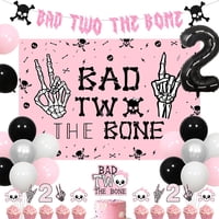 Set De Decoración De Fiesta Para El Segundo Cumpleaños De Jollyboom Bad Two The Bone