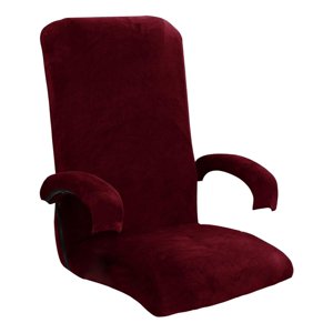 Magideal - Funda Giratoria Para Silla De Ordenador Con Funda Giratoria Con Cremallera Para Silla De Oficina , Vino Vino Rojo