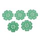 thumbnail image 1 of 5 piezas de flores bordadas coser en parche Jeans vestido etiqueta apliques verde, 1 of 5