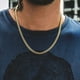 thumbnail image 3 of Stunning Men's Stainless Steel Cuban Link Chain Necklace - 60cm/23.62'' Artificial Jewelry Accessories 3.0mm/5.0mm/7.0mm Length, 3 of 4