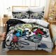thumbnail image 1 of Cartoon Animals Quilt Duvet Cover Set Bed Linen Doona Cover Kids Bedclothes3-Piece Bedding Set, 1 of 5