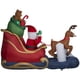thumbnail image 3 of Papá Noel inflable en trineo con dibujos animados de gemas de 2,1 m con luces LED, 3 of 5