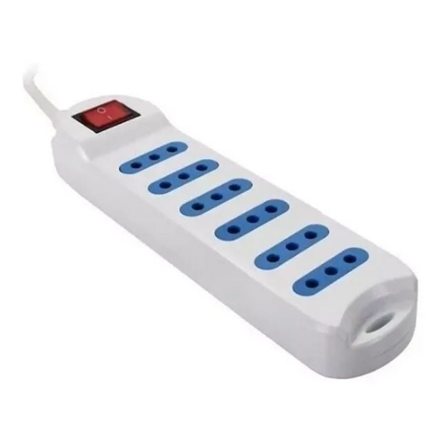 Gran Murallas - Alargador Eléctrico 5 Boca Blanca Con Switch 5 Metros