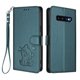 thumbnail image 1 of Funda Volteable tipo Billetera con Correa para Samsung Galaxy S10, Verde Oscuro, 1 of 6