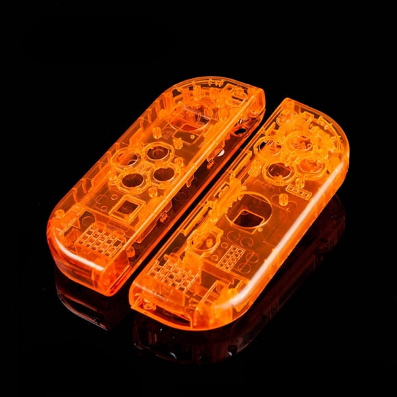 Carcasa de repuesto compatible con Nintendo Switch /OLED Joycons - Carcasa de reparación DIY para consolas Switch/OLED-Naranja