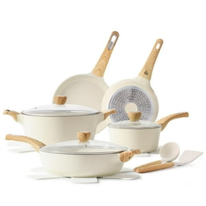 Set De Utensilios De Cocina Sensarte, Cerámica, Antiadherente, 14 Piezas, Para Inducción