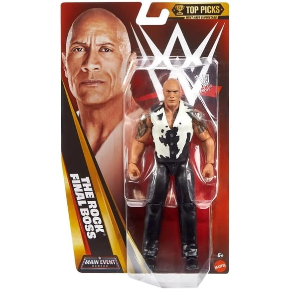 Figura WWE Mattel The Rock Main Event Series 15cm