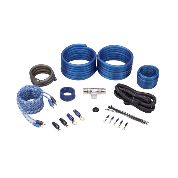 Kit de cableado para amplificadores de coche Rockville RWK41, calibre 4, con fusible AGU de 60 A