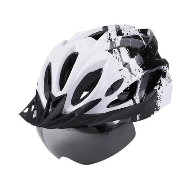 Casco de bicicleta Casco de ciclismo Casco de bicicleta moderno y transpirable Cascos deportivos para en monopatín Patinaje Desplazamientos al a , Negro Blanco