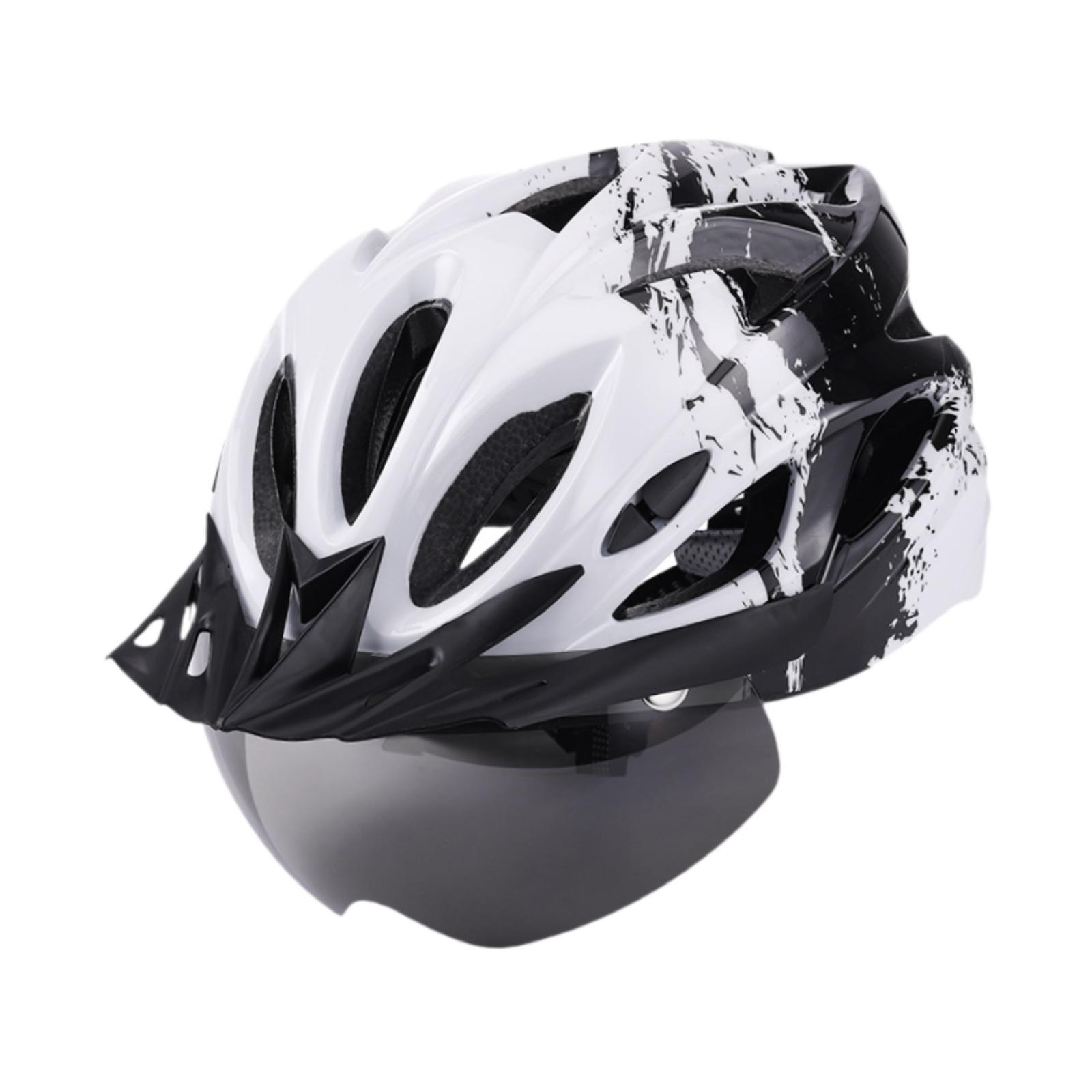 Magideal - Casco De Bicicleta Casco De Ciclismo Casco De Bicicleta Moderno Y Transpirable Cascos Deportivos Para En Monopatín Patinaje Desplazamientos Al A , Negro Blanco