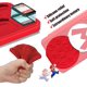 thumbnail image 3 of Estuche para tarjetas de juego doepeBAE de 24 ranuras 17 cm rojo de silicona, 3 of 7