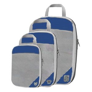 Magideal - 3 Uds Cubos De Embalaje De Compresión Para Viajar Cremalleras Dobles Reutilizables Organizadores De Guardarropa Versátiles Bolsas De Nailon Para Viaje