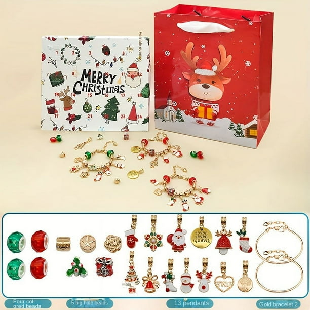 Set, 2 Types Of Blind Box Christmas DIY Blind Box Creative Blind Box Bracelet Jewelry Christmas Gifts, Parties, Christmas Decorations, Gift Boxes, Cute Aesthetic Stuff, Cool Gadgets, Unusual Items