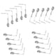 thumbnail image 1 of 20 Piezas Spinner Blades Smooth Spoons Rigs Spinners Spinnerbait Se?uelos De Pesca, 1 of 3