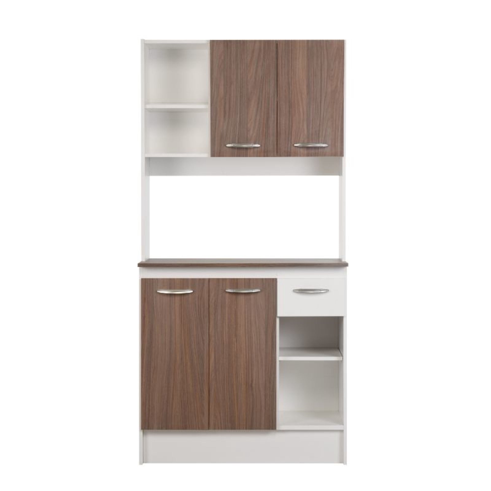 Kit Cocina Sofia 4 Puertas 1 Cajón Nogal - Blanco