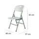 thumbnail image 2 of Silla Plegable Blanca 180 kg, 2 of 3
