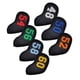 thumbnail image 4 of 7 Piezas Universal Golf Club Headcovers Durable Head Covers Negro Colorido, 4 of 5