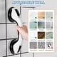 thumbnail image 4 of Grib Bars MCDEX, mango de ducha con ventosa, 30 cm, paquete de 2 unidades, negro y blanco, 4 of 8