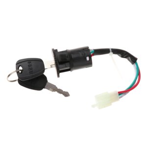 Magideal - Llave De Bloqueo Del Interruptor De Encendido Interruptor De Arranque Cerraduras Eléctricas Cerradura De Cilindro Para Motocicleta Bicicleta 3 Cables
