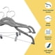 thumbnail image 5 of Perchas de terciopelo para faldas Lifemaster con clips ajustables, paquete de 30, 5 of 9