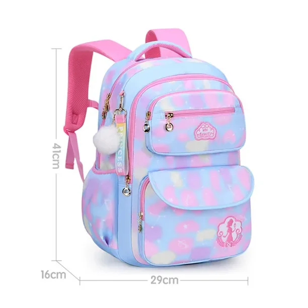 MINISO Girl Children Backpack School Bag Back Pack Pink for Kid Child Teenage Schoolbag Primary Kawaii Cute Waterproof Little