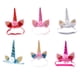 thumbnail image 2 of unicornio cuerno oreja diadema flor cosplay hairband para ni?os fiesta azul, 2 of 5