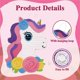 thumbnail image 5 of Set de piñata unicornio POPCLAP 30 x 40 x 6 cm con palo y antifaz, 5 of 6