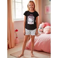Pijama Niña Hello Kitty Negro 6