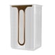 thumbnail image 1 of Estuche de pañuelos a prueba de polvo, decoración multiusos transparente, práctico contenedor de pañuelos faciales para el hogar, dormitorio, oficina, Blanco, 1 of 5