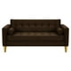 thumbnail image 1 of Sofa Retro 3c Felpa 01 Chocolate, 1 of 6