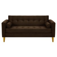 Bodevir - Sofa Retro 3C Felpa 01 Chocolate