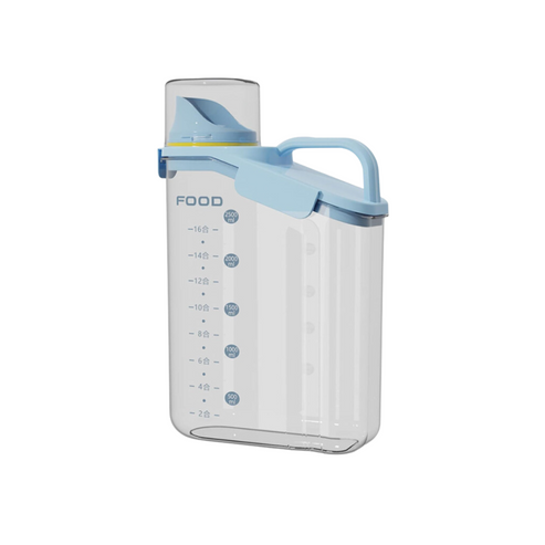 Estilodomus - Contenedor Hermético Con Dosificador Frasco Grande 2500Ml Azul 2.5L