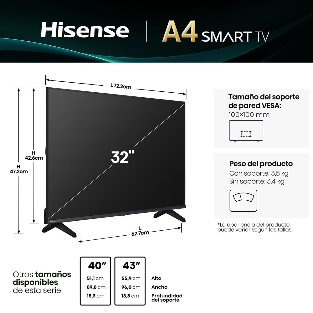 Hisense 32A4NV, foto 2