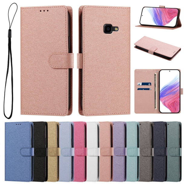 Funda Cartera de PU para Samsung Galaxy XCover 4/Xcover 4S con Tarjetas, Rosa