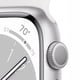 thumbnail image 3 of Apple Watch Serie 8 (GPS) Caja Silver aluminio 45mm con correa sport Blanco - M/L, 3 of 6