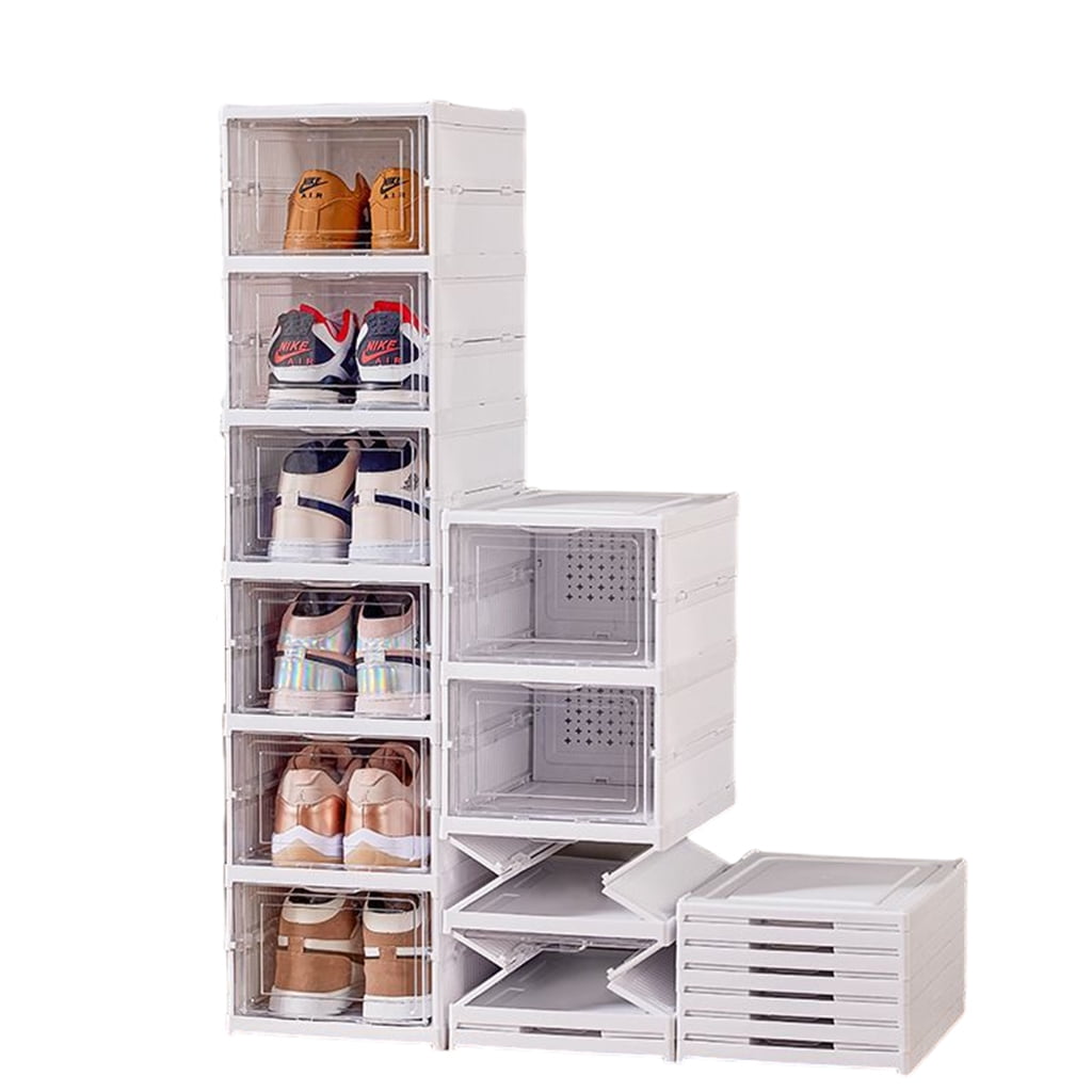 Crusec - Pack 6 Mostradores Cajones Vitrina Zapatero Apilables