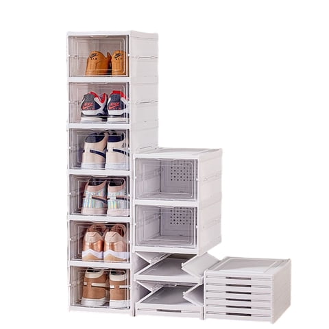 Crusec - Pack 6 Mostradores Cajones Vitrina Zapatero Apilables