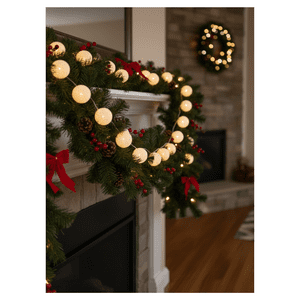 Genérico - Pack 10 Bolas Con Luces Blanca Decoración Navidad 2025