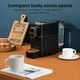 thumbnail image 3 of Minicafetera espresso para cápsulas compatible con la máquina Nespresso OriginAll, máquina de café espresso de una sola porción, cápsulas de café Bestpresso Peet's Espresso more (negra), 3 of 7
