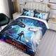 thumbnail image 3 of Cómo entrenar a tu dragón Conjunto de sábanas temático, trío de piezas, cómodo y amigable con la piel, diseño único, regalo de decoración para el hogar para familiares, amigos y fans, 90 cm * 190 cm, 3 of 6