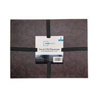 Set Individual X2 Ecocuero Cafe Pu  Mainstays