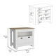 thumbnail image 3 of Isla De Cocina Arlet 2 Puertas Blanco Y Macadamia, 3 of 3