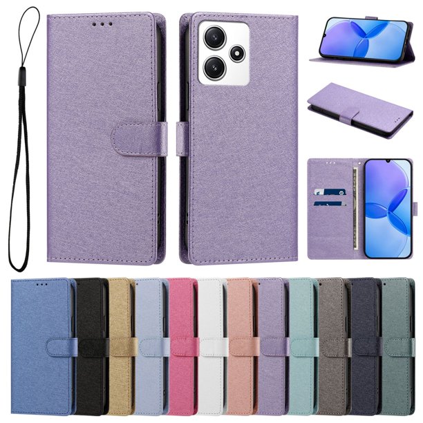 Cartera Protectora para Xiaomi Redmi 12 con Soporte, Lila